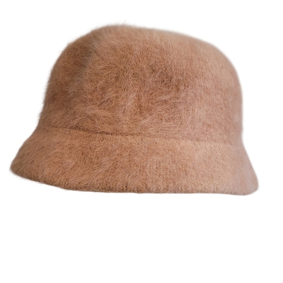 David and Young Accessories - David & Young Angora Blend Tan Fuzzy Bucket Hat Wmns Minimalist Streetwear Warm